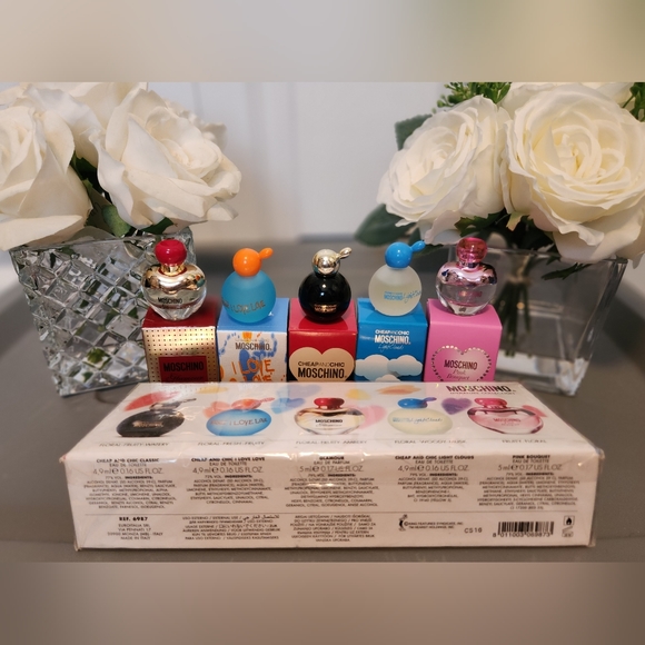 Vintage Feb 2016 Moschino 5pc Miniature Collection Coffret Set - Picture 12 of 16